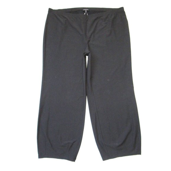 NWT Eileen Fisher Ankle Lantern in Graphite Gray Washable Stretch Crepe Pants 2X - Picture 1 of 6